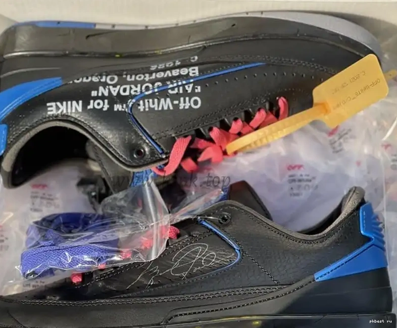 to blue Jordan ready PK OFF-WHITE Low ship God Air 2 x materials retail 0503
